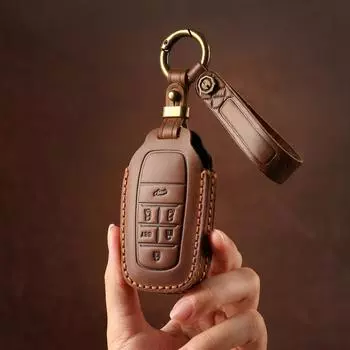 Чехол для ключа ручной работы из натуральной кожи для Toyota Senna, Prado, Alpha, Vellfire