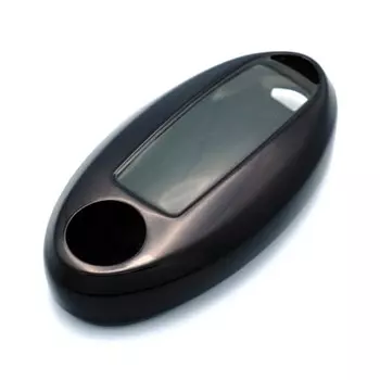 Чехол для ключа SKYBELL, чехол для ключа Nissan, совместимый с интеллектуальным ключом Nissan, полный чехол для смарт-ключа, аксессуар в металлическом стиле Skybell (черный)