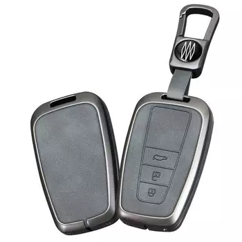 Чехол для ключа Toyota, Чехол для ключа, Материал ПУ кожа, Брелок для ключей, Металлический каркас, Совместим с M