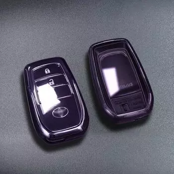 Чехол для ключа Toyota для Alphard, Frontlander, Sienna, Crown, Kluger, RAV4 - Прозрачный защитный чехол