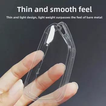 Чехол для ключа Volkswagen, совместимый с Lingdu, Tuang, Weiran, Lanjing, Golf, ID.4X, ID.3, ID.6X, Lanxun - прозрачный, полная защита прозрачный/фиолетовый