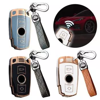 Чехол для ключей Auto Key Cover для BMW 1 3 5 серии для E90 E92 E93 X6 Z4 E90 чёрный