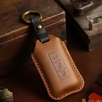 Чехол для ключей, чехол-брелок для Mitsubishi L200 ASX Outlander Eclipse Cross Pajero Sport Lancer, аксессуары, автомобильный Стайлинг, брелок чёрный