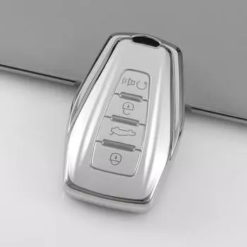 Чехол для ключей Geely совместим с моделями Dihao, Boyue, Xingrui, Xingyue L, Binyue, Vision X3 и Binrui. 4-button speaker single shell