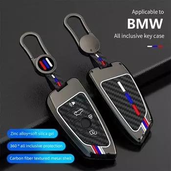 Чехол для ключей из цинкового сплава для BMW X1 X3 X4 X5 F15 X6 F16 G30 7 серии G11 F48 F39 520 525 F30 118i 218i 320i автомобильные аксессуары