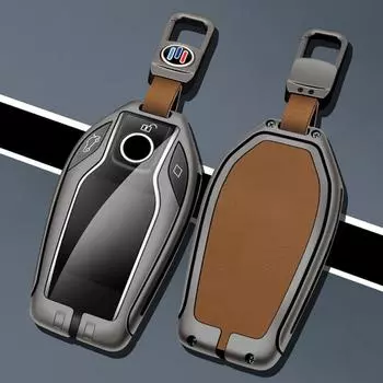 Чехол для ключей из цинкового сплава со светодиодным дисплеем для BMW 5 7 серии X3 X4 X5 X7 G30 G05 G07 G02 G11 G12 G32 G31 I8, аксессуары