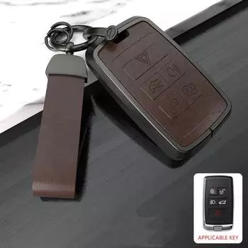 Чехол для ключей из кожаного сплава, защитный чехол для Land Rover Range Rover Discovery 5 Sport, брелок для ключей JAGUAR XE XF XJ F PACE