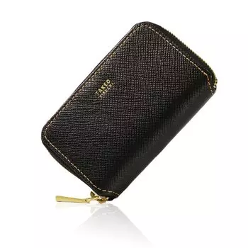 Чехол для ключей из натуральной кожи Panama Custom Color Our Limited Black Gold 729622 Black x Gold [Takeokikuchi] Мужская [28]