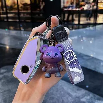 Чехол для ключей из ТПУ, брелок для BMW Ix X7 G07 I7 XM 735Li 740 7 серии 2023, автомобильные аксессуары New Energy