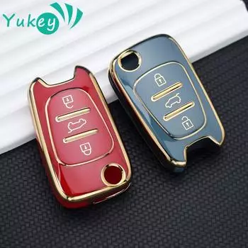 Чехол для ключей из ТПУ, брелок для Kia Sportage Rio 3 Soul Optima Ceed Pro K5 K2 Pride для Hyundai I20 I30 Ix20 Ix35 Elantra Accent чёрный