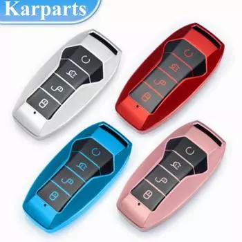 Чехол для ключей из ТПУ, брелок для BYD Lied Han Ev Tang Dm Qin PLUS Song Pro MAX Yuan, аксессуары для автозащиты красный