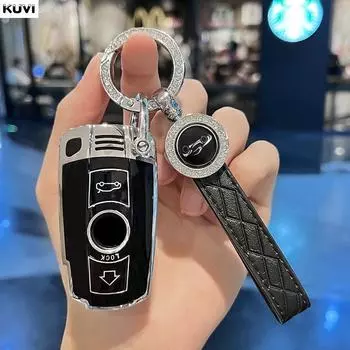 Чехол для ключей из ТПУ, брелок для BMW E60 E61 E70 E81 E87 E90 E91 E92 X1 X5 X3 1 3 5 6 Series Z4, защитные аксессуары для ключей