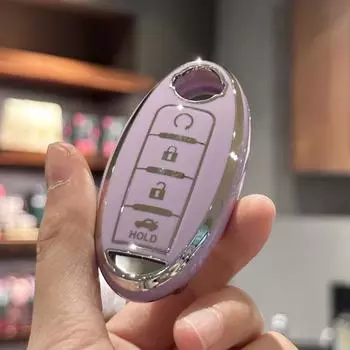 Чехол для ключей из ТПУ, чехол-брелок для Nissan Altima Coupe Armada GTR Maxima Murano Cross CABRIOLET Rogue Versa чёрный