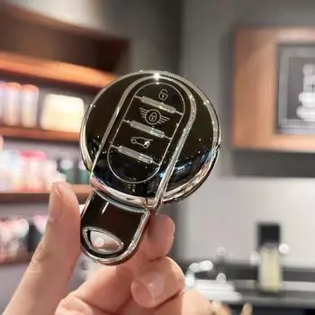 Чехол для ключей из ТПУ, чехол-брелок для BMW MINI COOPER S ONE JCW F54 F55 F56 F57 F60 CLUBMAN COUNTRYMAN чёрный