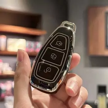 Чехол для ключей из ТПУ, чехол-брелок для Ford Focus 3 4 ST Mondeo MK3 MK4 Fiesta Fusion Kuga Ecosport Protect, аксессуары-брелок