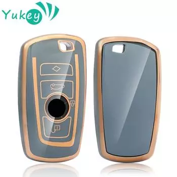 Чехол для ключей из ТПУ для BMW F20 F30 G20 F31 F34 F10 G30 F11 M1 M2 M6 X2 X3 F25 1 3 6 серии E39 E46 E60 E70 E87 E90 серый