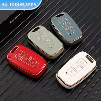 Чехол для ключей из ТПУ для Hyundai IX35 Elantra Sonata 8 9 для Kia Sportage K5 K2 Sorento Optima Forte 2011-2016, аксессуары чёрный