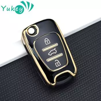 Чехол для ключей из ТПУ для Kia Rio Soul Venga Picanto Rio Sorento Ceed Sportage для Hyundai i20 i30 Veloster ix20, дистанционный чехол белый