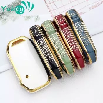 Чехол для ключей из ТПУ для Kia Sportage 4 3 2023 Ceed Soul Ev Niro Hybrid Proceed Seltos K5, защитные аксессуары чёрный