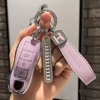 Чехол для ключей из ТПУ для Porsche Cayenne 958 911 Lepin 996 Macan Boxster Panamera 997 944 924 Panamera 718 971 9YA