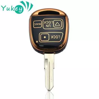 Чехол для ключей из ТПУ для Toyota Land Crusier FJ Cruiser для Lexus ES GS LS IS RX SC LX RX400h ES330 RX330 GS300 GS430 чёрный