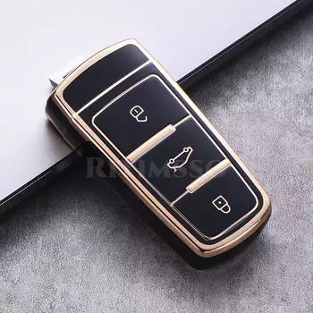 Чехол для ключей из ТПУ для Volkswagen VW CC Passat B6 B7 Passat 3C CC Maogotan R36B5B7L, чехол для автомобильных ключей, аксессуары для стайлинга автомобилей