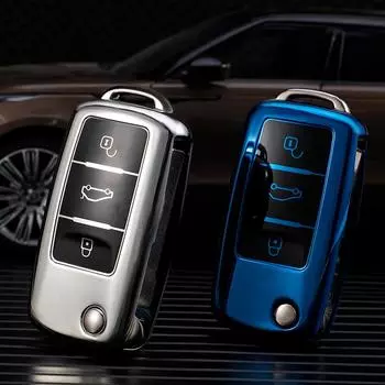 Чехол для ключей из ТПУ для VW Volkswagen Polo Tiguan Passat B5 B6 B7 Golf 4 5 6 MK6 Jetta Lavida для Skoda Octavia, аксессуары для автозащиты key case красный