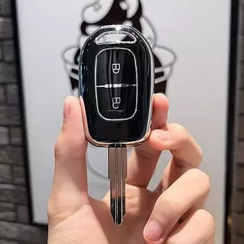 Чехол для ключей из ТПУ с 2/3 кнопками для Renault Duster Dokker Logan Stepway Clio 5 SS2 для Dacia Sandero Stepway Renault TWingo 2 button key cover белый