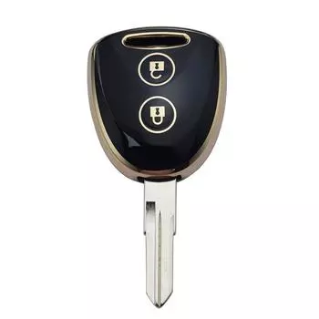 Чехол для ключей из ТПУ с 2 кнопками, брелок для PERODUA Alza Myvi Axia для Toyota Avanza Wigo Grand Daihatsu Xenia, держатель для ключей, брелок Key Case белый