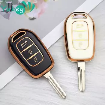 Чехол для ключей из ТПУ с 3 кнопками для Dacia Sandero Stepway Logan Duster для Renault Duster Dokker Logan Stepway Clio 5 SS2 Renault TWingo, чехол
