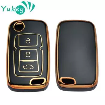 Чехол для ключей из ТПУ с 3 кнопками для Geely Emgrand Ec7 EU 7 EU7 Gc5 Gc6 Ec8 Ec718 EC715, держатель для ключей, аксессуары-брелок белый