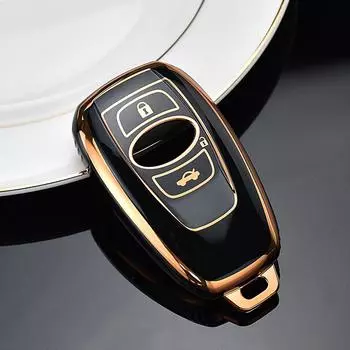 Чехол для ключей из ТПУ с 3 4 кнопками для Subaru XV SV Forester 2023 BRZ 2019 2020 Outback 5 Legacy Impreza Crosstrek WRX STI 3 Button Key Case белый