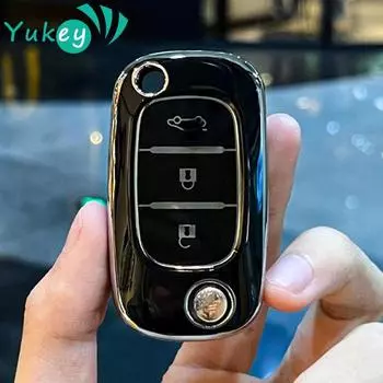 Чехол для ключей из ТПУ с 3 кнопками для LADA Vesta Granta XRay Kalina Priora Sedan Sport для Renault Fluence Clio Megane для Mercedes
