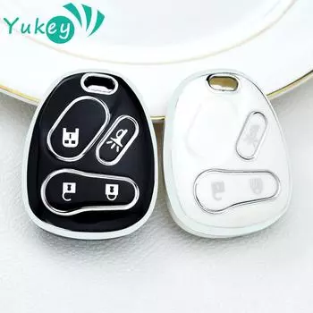 Чехол для ключей из ТПУ с 4 кнопками для GMC Sierra Sonoma Yukon для Chevrolet S10 Silverado Suburban Tahoe Auto Rempte Shell Fob