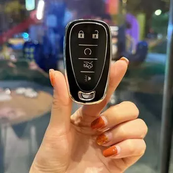 Чехол для ключей из ТПУ с 5 кнопками для Chevrolet Chevy Malibu Camaro Cruze Traverse Spark Equinox Sonic Volt Protect Shell