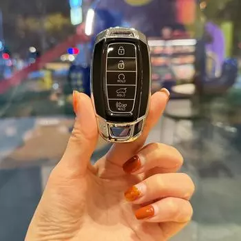 Чехол для ключей из ТПУ с 5 кнопками для Hyundai I30 Ix35 KONA Encino Solaris Azera Grandeur Ig Accent Santa Fe Palisade