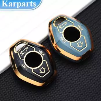 Чехол для ключей из ТПУ, защитный чехол, держатель для брелка для BMW 3, 5, 7 серии, E38, E39, E46, E83, M5, 325i, X3, X5, Z3, Z4, аксессуары чёрный