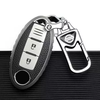 Чехол для ключей Nissan для Sylphy, Teana, Qijun, Qashqai, Loulan, Tiida, Bluebird — автомобильная сумка Single shell изумрудный