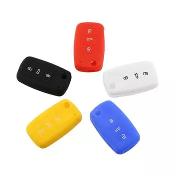 Чехол для ключей от автомобиля для Volkswagen VW Polo Passat B5 Golf 4 5 6 Jetta Mk6 Tiguan Gol CrossFox Plus Eos Scirocco чёрный