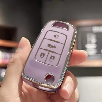 Чехол для ключей от машины, брелок для Chevrolet Impala Camaro Cruze Equinox Malibu Sonic GMC Terrain Buick Regal Verano 2010-2019 гг. чёрный