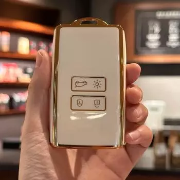 Чехол для ключей от машины, чехол-брелок для Renault Captur Koleos Kadjar Arkana Megane Dacia Duster Sandero Stepway Smart Remot красный