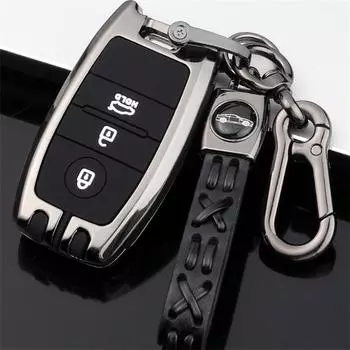 Чехол для ключей от машины для kia sportage 2019 rio 3 ceed sorento picanto cerato Soul Optima 4 2011 niro x line stinger forte k7 k5 k3 k2 серый