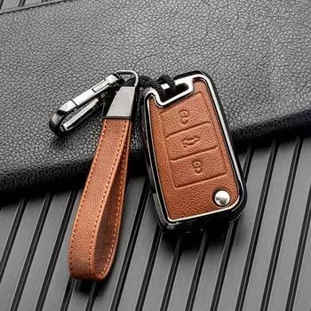 Чехол для ключей от машины для Volkswagen VW Golf 7 gti mk7 r Touran Skoda Octavia 3 Superb Karoq Kodiaq Seat Leon mk3 Ateca, аксессуары