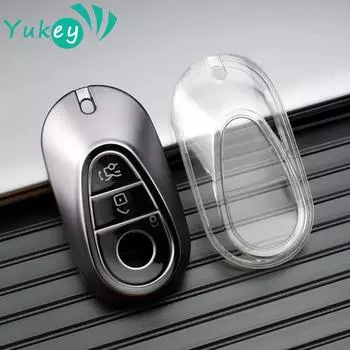 Чехол для ключей от машины из ТПУ для Mercedes Benz 2022 CS Class W206 W223 S350 C260 C300 S400 S450 S500, прозрачная защита корпуса ключа
