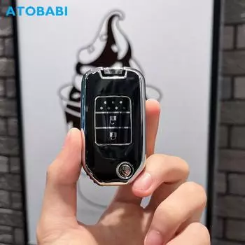 Чехол для ключей от машины из ТПУ, откидной пульт дистанционного управления, защитный чехол, держатель для ключей, автоаксессуары для Honda Accord Crosstour Civic CR-V 2014 2015 2016 2017 Jazz