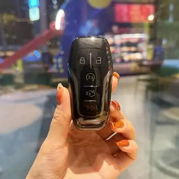 Чехол для ключей от машины из ТПУ для Ford Fusion Mondeo Mustang F-150 Explorer, защитная сумка для краев, сумка-брелок, аксессуары без ключа