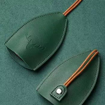 Чехол для ключей с изображением оленя, унисекс, сумка для ключей, сумка для ключей из искусственной кожи, кошельки для ключей, брелок для ключей, чехол для ключей от автомобиля, чехол оранжевый