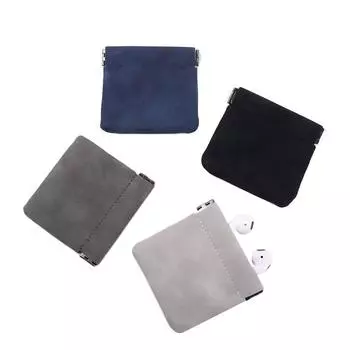 Чехол для ключей Сумка для хранения наушников USB-кабель для передачи данных Органайзер Карты памяти Сумка для хранения наушников L чёрный