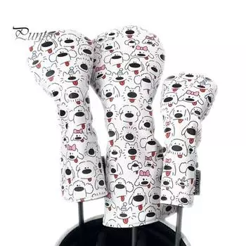 Чехол для клюшек для гольфа, защитный чехол для клюшек Fairway Woods Hybrids, чехол для клюшек для гольфа с изображением мультяшного щенка U