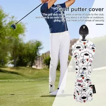 Чехол для клюшек для гольфа, защитный чехол для клюшек Fairway Woods Hybrids, чехол для клюшек для гольфа с изображением мультяшного щенка U